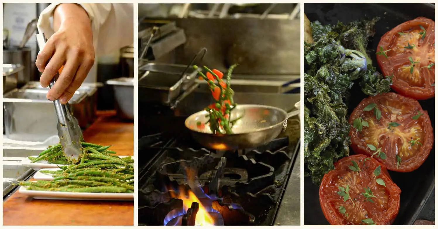 An intimate, romantic dinner setting at Montrio in downtown Monterey