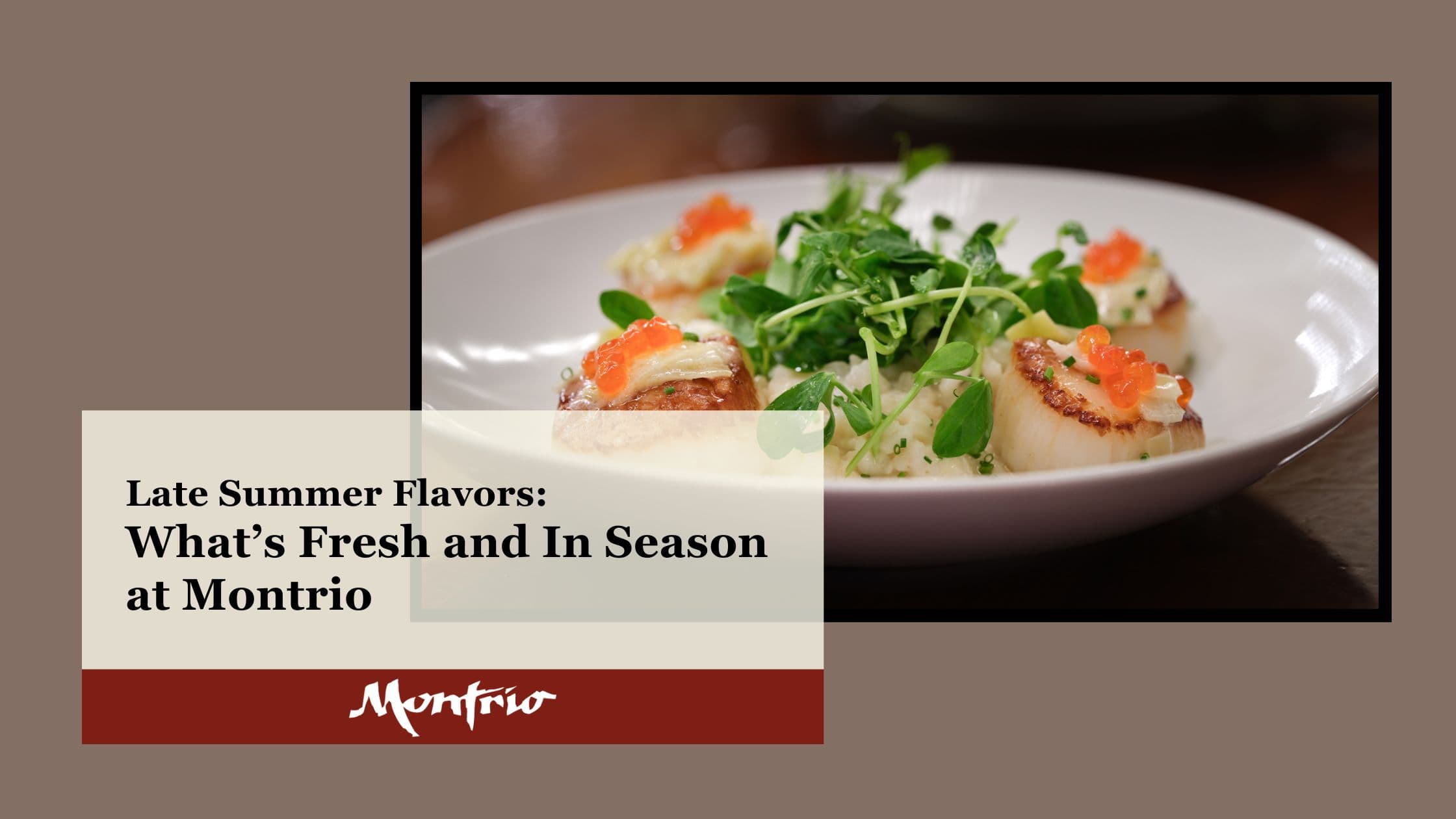 Seasonal Dining in Downtown Monterey