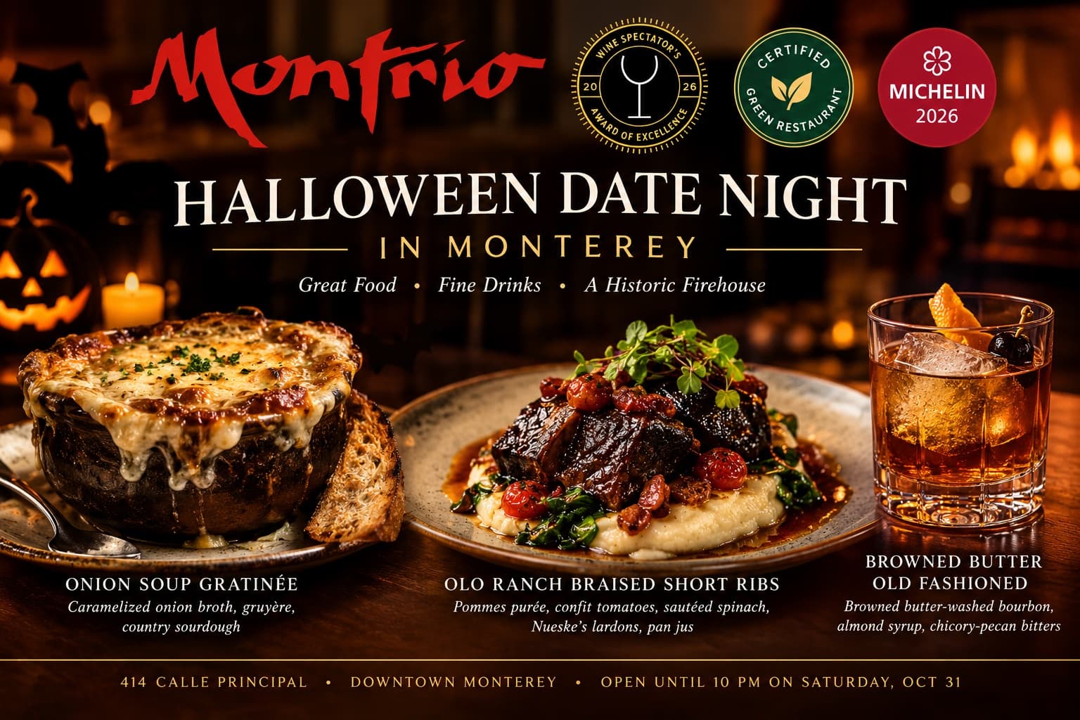 Halloween Weekend in Monterey: A Grown-Up Date Night Inside a 1910 Firehouse